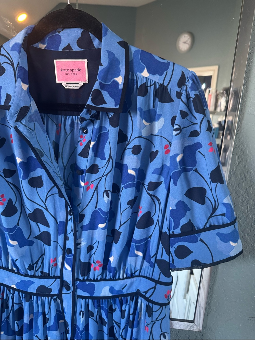 NWOT Kate Spade Nouveau Bloom Knee Length Pocketed Dress Size 12 - Picture 8 of 9